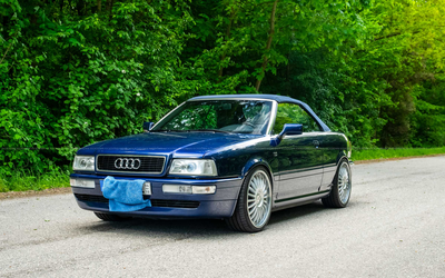 Audi Cabriolet B4 2.6 (1997), collector's item with V6 engine, expert rating 1-, sports suspension, and sports exhaust