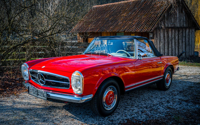 Mercedes Benz 280 SL Pagode (1968) aus 2. Hand, Classic Data Note 2, Sammlerfahrzeug, umfangreiche Investitionen