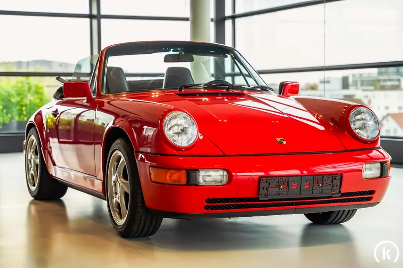 Porsche 911 964 Carrera 2 Cabrio Indischrot Scheckheftgepflegt (1989)