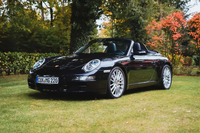 Porsche 911 997.1 Carrera S Cabriolet (2006), owned by current owner since 2007, well-maintained original condition, elegant color combination