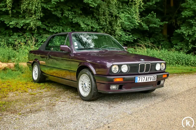 BMW E30 318i/A Cabrio Daytonaviolett Metallic 1. Hand lückenloses Scheckheft Neuwagenrechnung (1993)