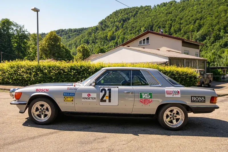 Mercedes Benz C107 450SLC (1974), Rally-Umbau, 25.000€ Investitionen, TÜV neu