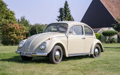 Volkswagen Käfer 1200 (1965), Karosserie komplett restauriert, Classic Analytics Note 1-, Investitionen in Höhe von knapp 32.000€, seit 53 Jahren in Familienbesitz