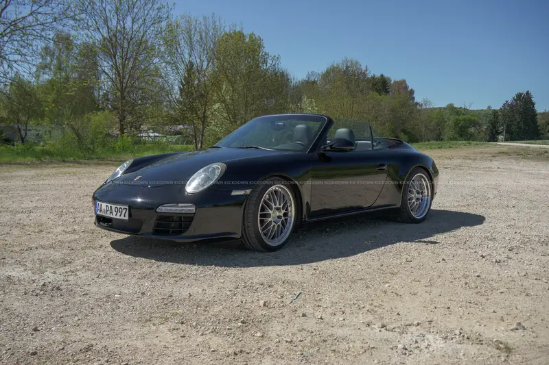 Porsche 911 997.2 Carrera Cabriolet (2010), US import, recently serviced, custom wheels and sport suspension