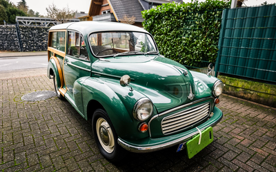 Morris Minor 1000 Traveller mit H-Kennzeichen, Gepflegter Gesamtzustand, Hochwertige Holzelemente (1969)