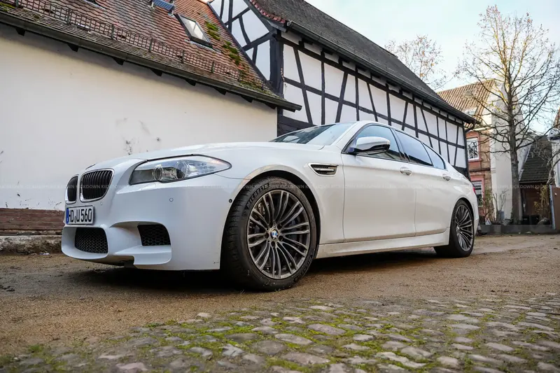 BMW M5 F10 (2013) in Alpine White, full service history, second-hand, low mileage