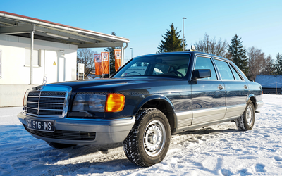 Mercedes-Benz 500 SEL W126 (1983), former diplomatic vehicle with only one owner, only 66,728 kilometers, very good equipment