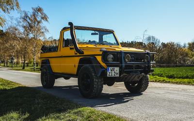 Mercedes Benz G 230 Cabrio (1991), completely restored, engine and gearbox overhauled, H license plate, Classic Data Note 2