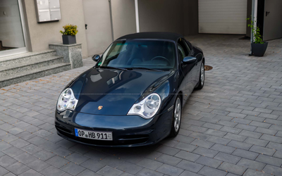 Porsche 911 996 Carrera 4 Cabriolet WLS (2004), X51 with 345 hp, only 72,000 kilometers, large leather package, manual transmission