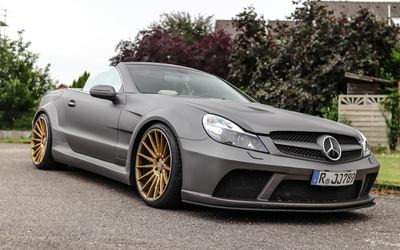 Mercedes-Benz R230 SL 55 AMG Gray Foiled Black-Series BodyKit TÜV Approved Service-maintained Extensive documentation (2003)
