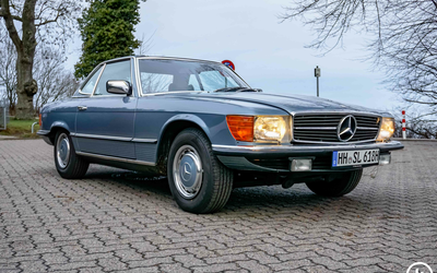 Mercedes Benz 280 SL R107 Classic Data Zustandsnote 2+ ausführliche Fahrzeughistorie (1977)