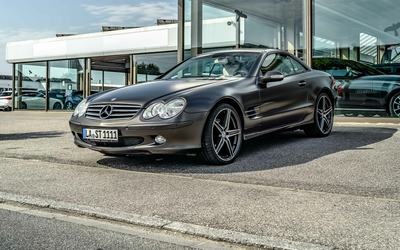 Mercedes Benz SL 500 (R 230) checkbook maintained complete foiling from second owner climate cruise control (2002)