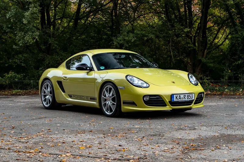 Porsche 987 Cayman R (2011), launch color Peridot Metallic, full service history, very well maintained