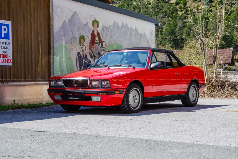Maserati Biturbo Spyder—a rare model, with a new fabric top and new timing belt (1991)