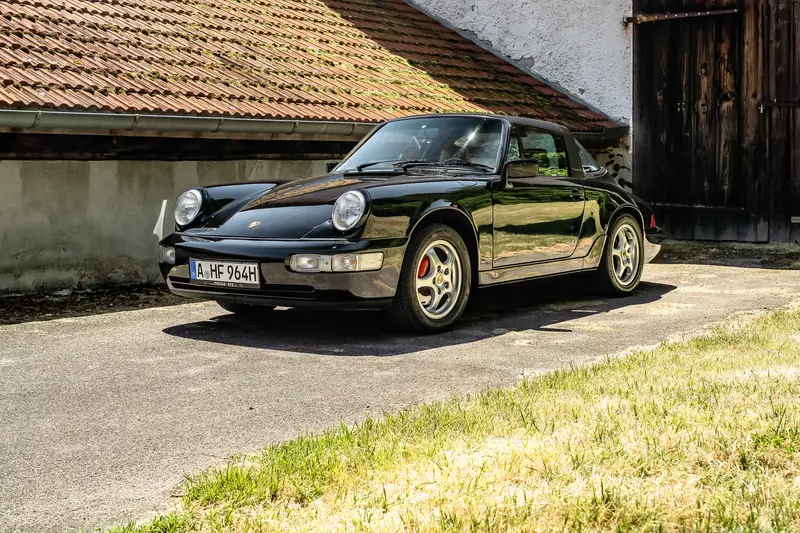 Porsche 911 964 Carrera 4 Targa USA-Import nur 72.948 km Laufleistung Blaupunkt-Reno-2-Radio Gutachten Matching Numbers (1990)