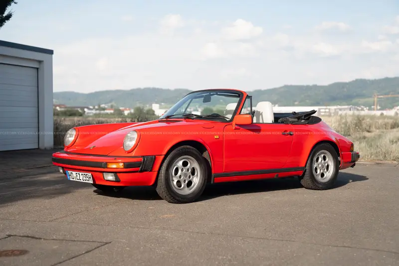 Porsche 911 Carrera 3.2 Cabriolet (1985), first registered in Switzerland, second-hand, owned by the current owner for 23 years
