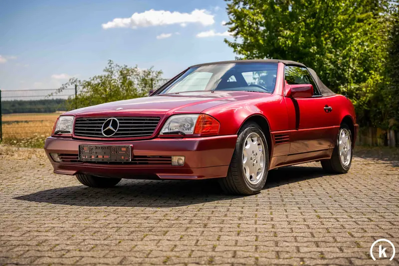 Mercedes-Benz R129 SL320 Almandinrot Metallic 16 Zoll Gulli Klima nur 77.200 Km (1994)