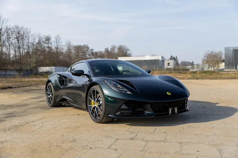 Lotus Emira (2023), First Edition, in near-new condition with only 8,000 kilometers, featuring 3M protective film, first-hand