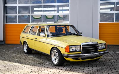 Mercedes Benz W123 230 TE Heliosgelb original paint condition grade 2 expert opinion (1982)
