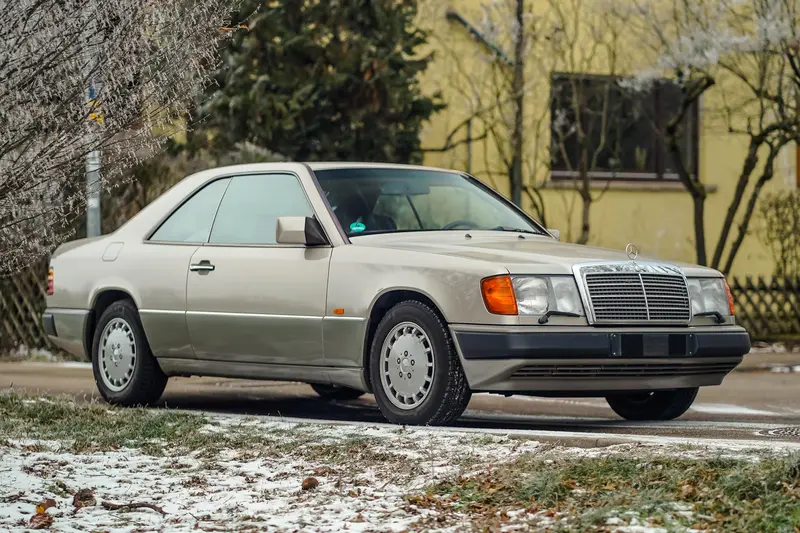 Mercedes Benz 300 CE in champagne from 2nd hand H license plate appraisal note 2 - checkbook maintained (1991)