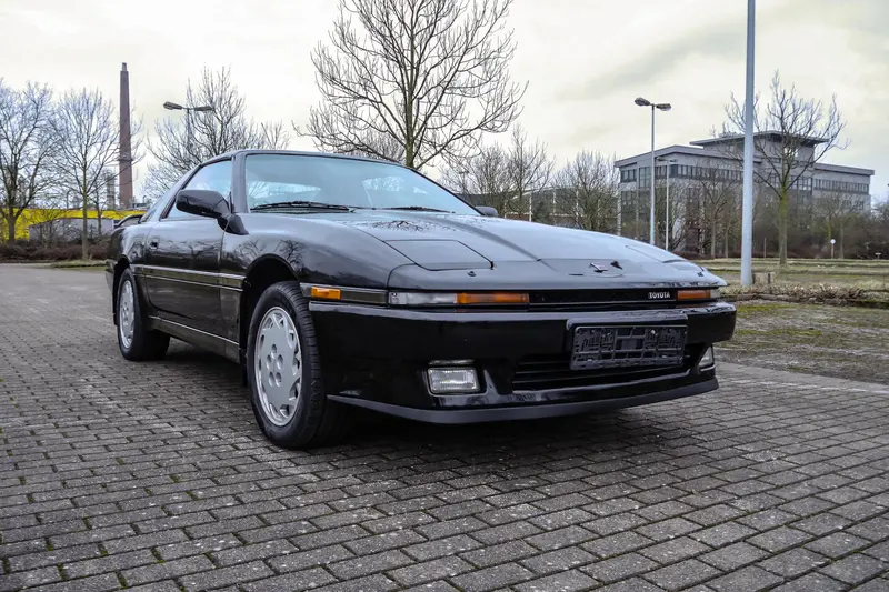 Toyota Supra Mk3 in black Partially restored Vintage car certificate Note 2- (1986)