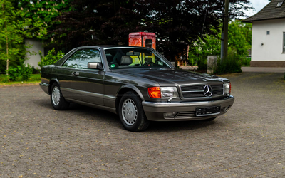 Mercedes Benz 560 SEC (1987), only 87,739 kilometers, extensive equipment, Amaretta equipment