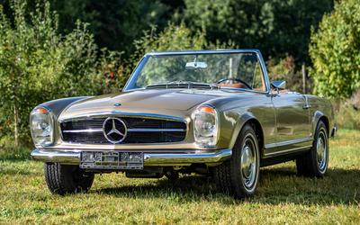 Mercedes-Benz W113 250SL Pagoda ZF 5-speed extensive frame-off restored Becker Mexico Radio Note 1- (1967)